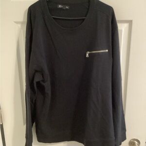 INC International Concepts Black Crewneck Sweater